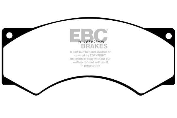 EBC Brakes Ultimax OE Replacement Brake Pad Set DP715/2 - Performance HQ - United Kingdom