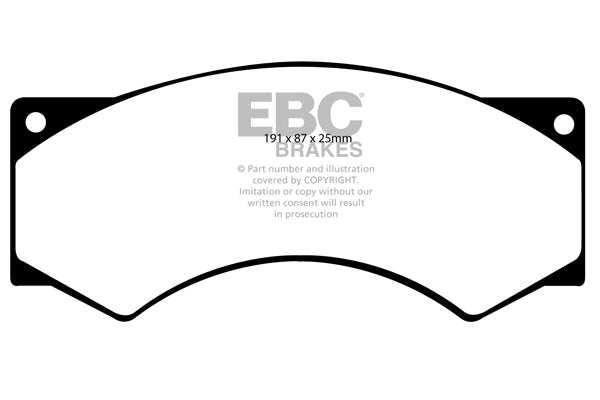 EBC Brakes Ultimax OE Replacement Brake Pad Set DP715 - Performance HQ - United Kingdom