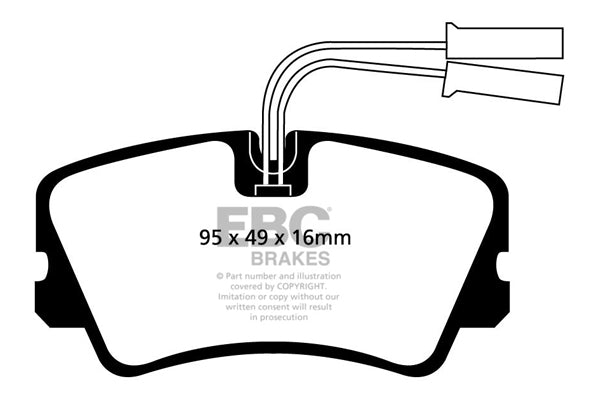 EBC Brakes Ultimax OE Replacement Brake Pad Set – DP717