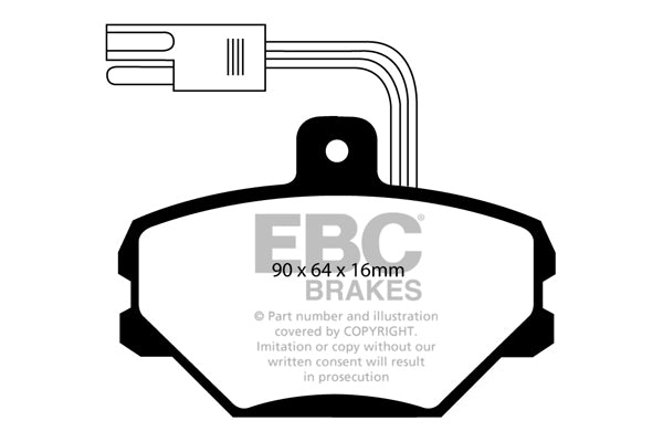 EBC Brakes Ultimax OE Replacement Brake Pad Set – DP718/2