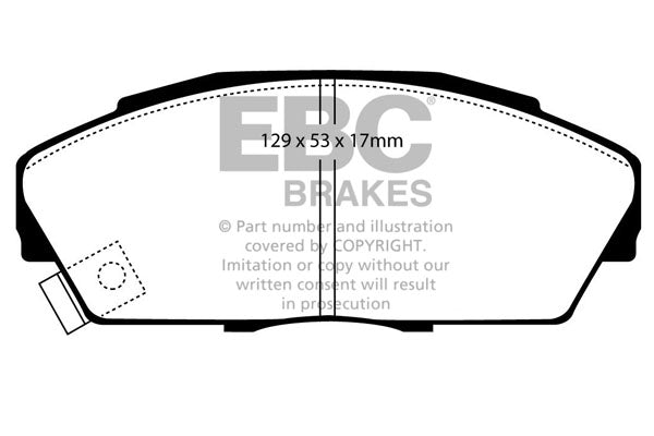 EBC Brakes Bundle – Front 262mm BSD Discs with Yellowstuff Pads – PD18KF057