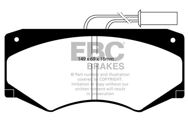 EBC Brakes Ultimax OE Replacement Brake Pad Set – DP721