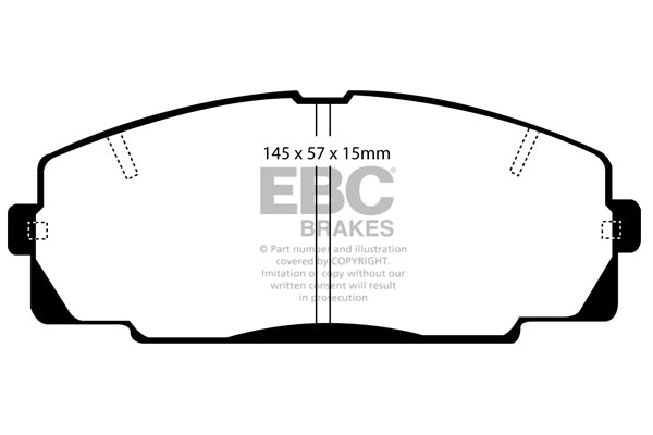 EBC Brakes Ultimax OE Replacement Brake Pad Set – DP722