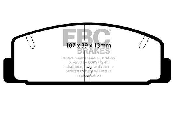 EBC Brakes Ultimax OE Replacement Brake Pad Set – DP729