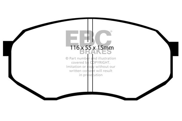 EBC Brakes Ultimax OE Replacement Brake Pad Set – DP730