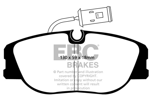 EBC Brakes Ultimax OE Replacement Brake Pad Set – DP733/3