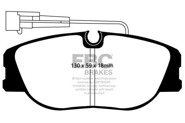 EBC Brakes Ultimax OE Replacement Brake Pad Set – DP733