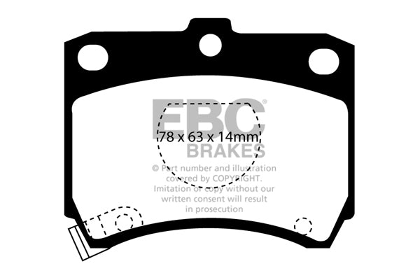 EBC Brakes Ultimax OE Replacement Brake Pad Set – DP737