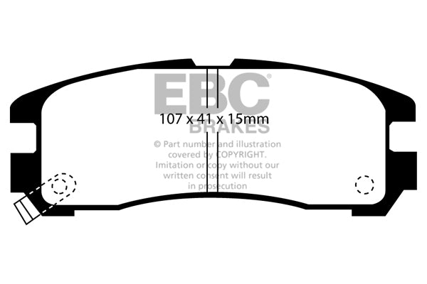 EBC Brakes Ultimax OE Replacement Brake Pad Set – DP885/2