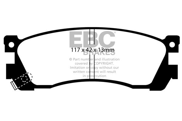 EBC Brakes Ultimax OE Replacement Brake Pad Set – DP740