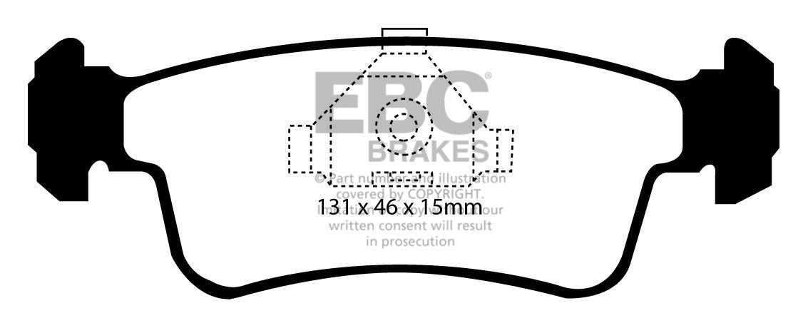 EBC Brakes Ultimax OE Replacement Brake Pad Set – DP741