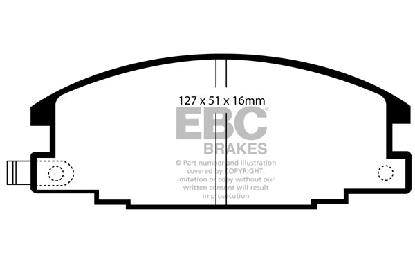 EBC Brakes Ultimax OE Replacement Brake Pad Set – DP681