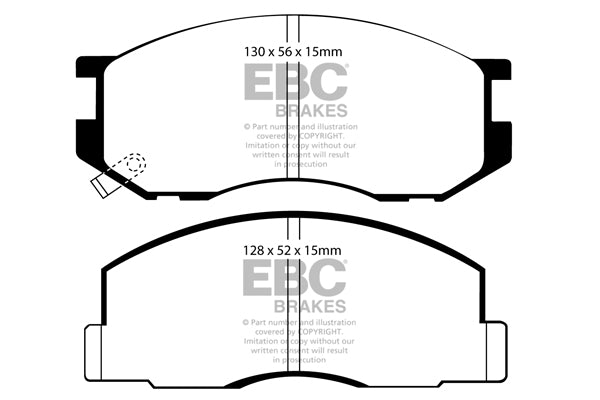 EBC Brakes Ultimax OE Replacement Brake Pad Set – DP747
