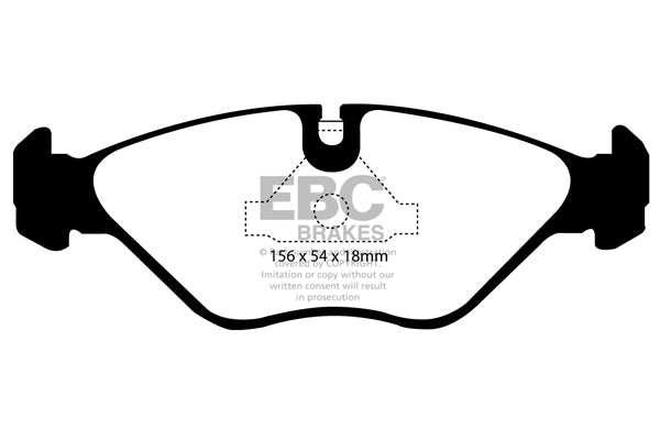 EBC Brakes Ultimax OE Replacement Brake Pad Set DP751 - Performance HQ - United Kingdom