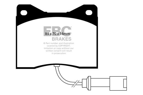 EBC Brakes Ultimax OE Replacement Brake Pad Set DP753 - Performance HQ - United Kingdom
