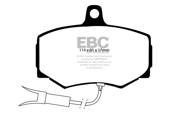 EBC Brakes Ultimax OE Replacement Brake Pad Set – DP756/2