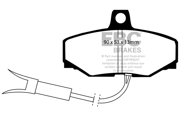 EBC Brakes Ultimax OE Replacement Brake Pad Set – DP757/2