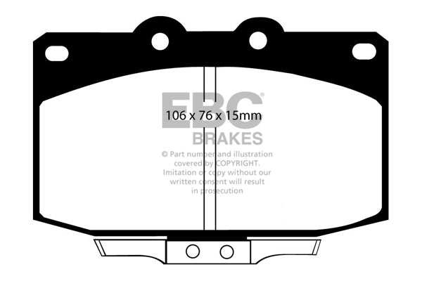 EBC Brakes Ultimax OE Replacement Brake Pad Set DP763 - Performance HQ - United Kingdom