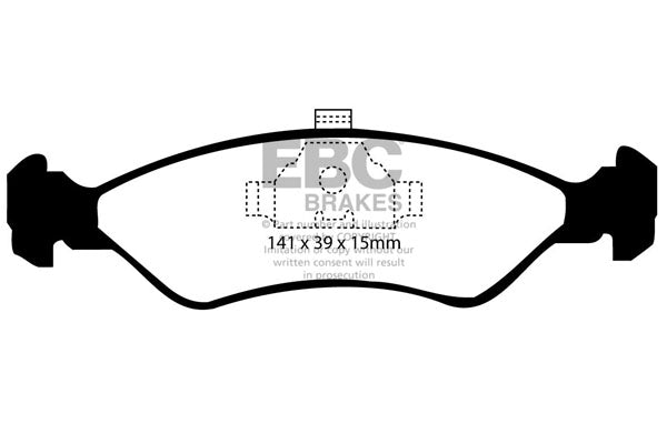 EBC Brakes Ultimax OE Replacement Brake Pad Set – DP766