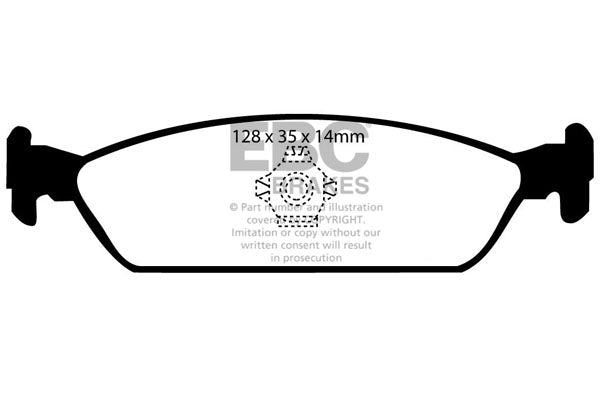 EBC Brakes Ultimax OE Replacement Brake Pad Set – DP768
