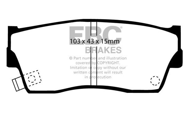 EBC Brakes Ultimax OE Replacement Brake Pad Set – DP774