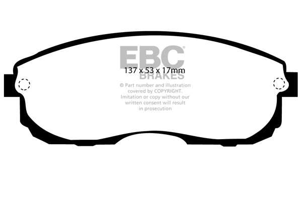 EBC Brakes Ultimax OE Replacement Brake Pad Set DP775 - Performance HQ - United Kingdom