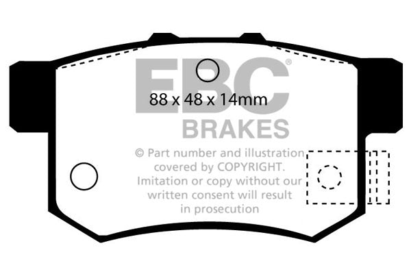 EBC Brakes Ultimax OE Replacement Brake Pad Set – DP781