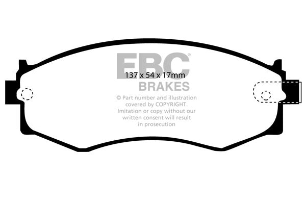 EBC Brakes Ultimax OE Replacement Brake Pad Set – DP792