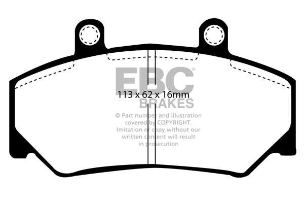 EBC Brakes Ultimax OE Replacement Brake Pad Set DP800 - Performance HQ - United Kingdom