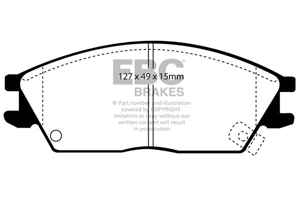 EBC Brakes Greenstuff 2000 Series Sport Brake Pad Set – DP2803