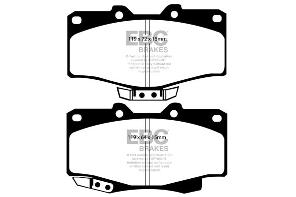 EBC Brakes Ultimax OE Replacement Brake Pad Set – DP681