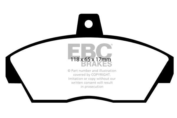 EBC Brakes Greenstuff 2000 Series Sport Brake Pad Set DP2810 - Performance HQ - United Kingdom