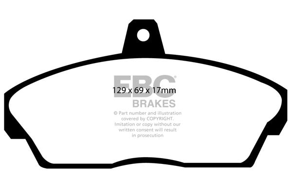 EBC Brakes Bundle – Front 262mm BSD Discs with Yellowstuff Pads – PD18KF059