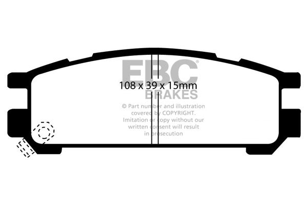 EBC Brakes Ultimax OE Replacement Brake Pad Set – DP821