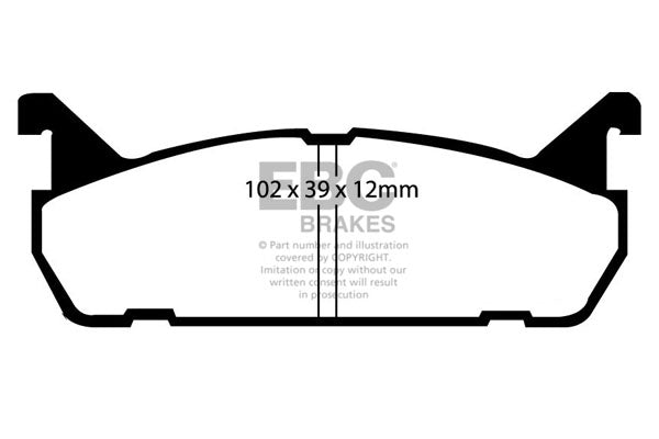 EBC Brakes Ultimax OE Replacement Brake Pad Set – DP828