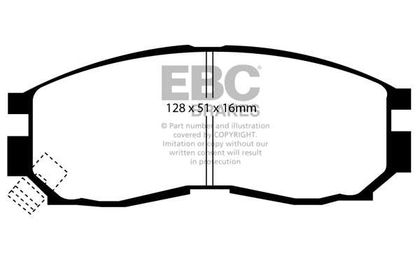 EBC Brakes Ultimax OE Replacement Brake Pad Set DP830 - Performance HQ - United Kingdom