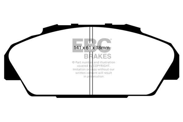 EBC Brakes Ultimax OE Replacement Brake Pad Set DP831 - Performance HQ - United Kingdom