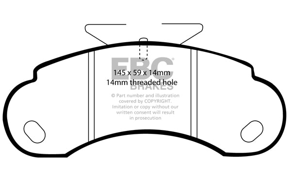 EBC Brakes Ultimax OE Replacement Brake Pad Set – DP832