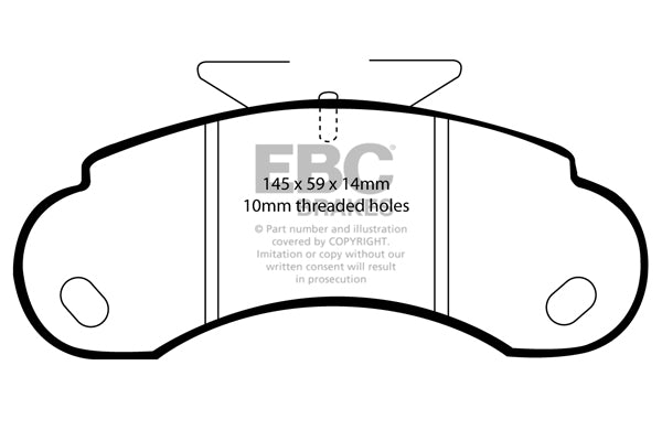 EBC Brakes Ultimax OE Replacement Brake Pad Set – DP832/2