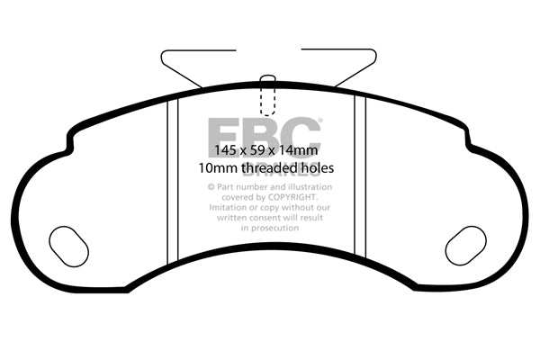 EBC Brakes Ultimax OE Replacement Brake Pad Set DP832/2 - Performance HQ - United Kingdom