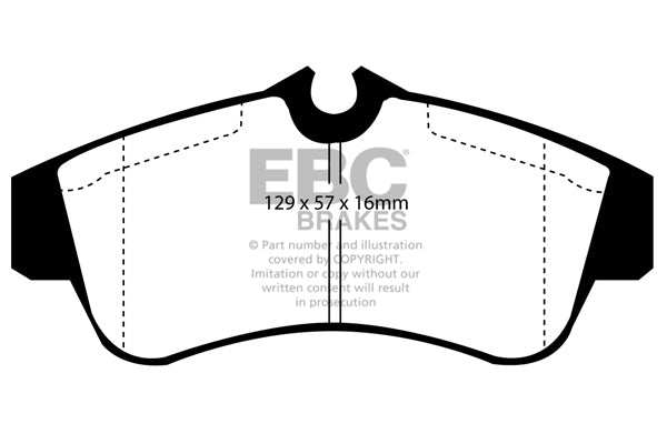 EBC Brakes Ultimax OE Replacement Brake Pad Set DP833 - Performance HQ - United Kingdom