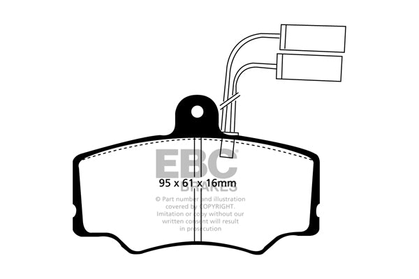 EBC Brakes Ultimax OE Replacement Brake Pad Set – DP835