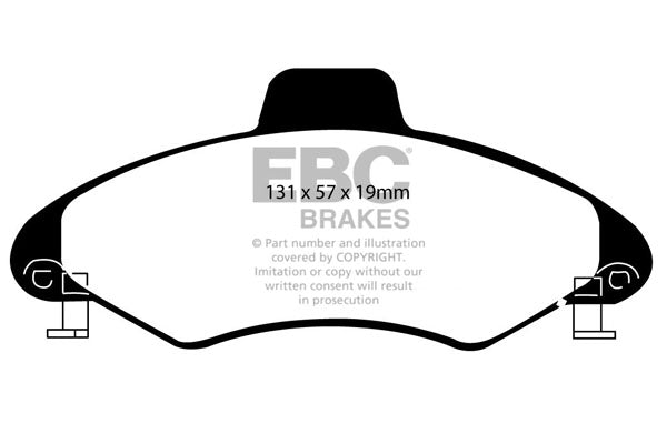 EBC Brakes Ultimax OE Replacement Brake Pad Set – DP837/2
