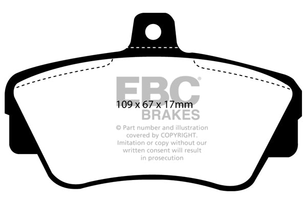 EBC Brakes Ultimax OE Replacement Brake Pad Set – DP838