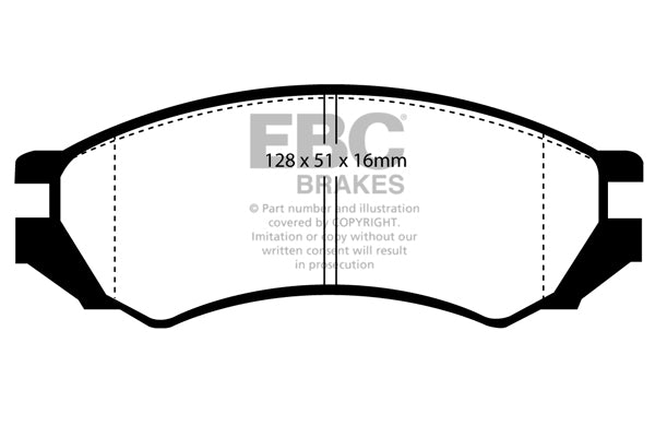 EBC Brakes Ultimax OE Replacement Brake Pad Set – DP839