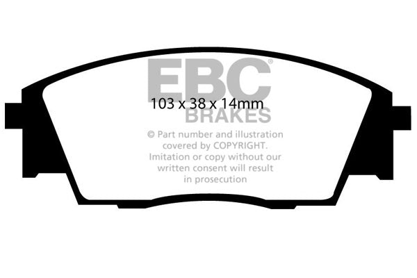 EBC Brakes Ultimax OE Replacement Brake Pad Set – DP840