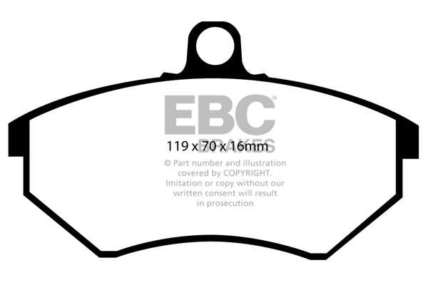 EBC Brakes Ultimax OE Replacement Brake Pad Set DP841 - Performance HQ - United Kingdom