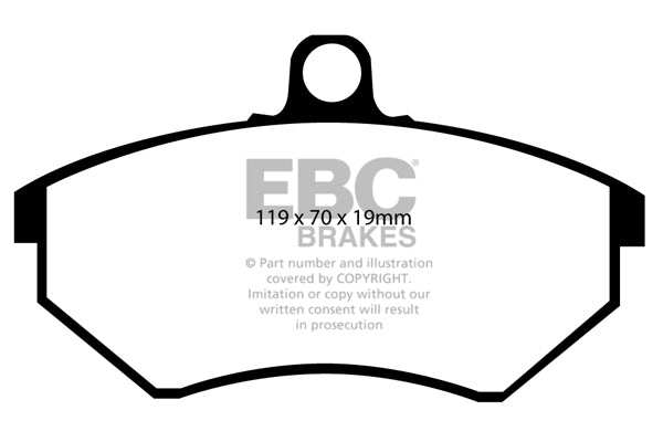 EBC Brakes Ultimax OE Replacement Brake Pad Set DP841/2 - Performance HQ - United Kingdom