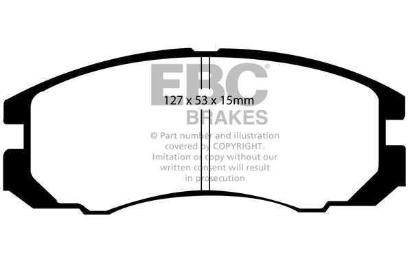 EBC Brakes Ultimax OE Replacement Brake Pad Set DP847 - Performance HQ - United Kingdom