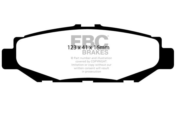 EBC Brakes Ultimax OE Replacement Brake Pad Set – DP848